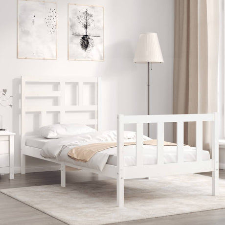 Bed Frame Without Mattress Small Double Solid Wood Pine