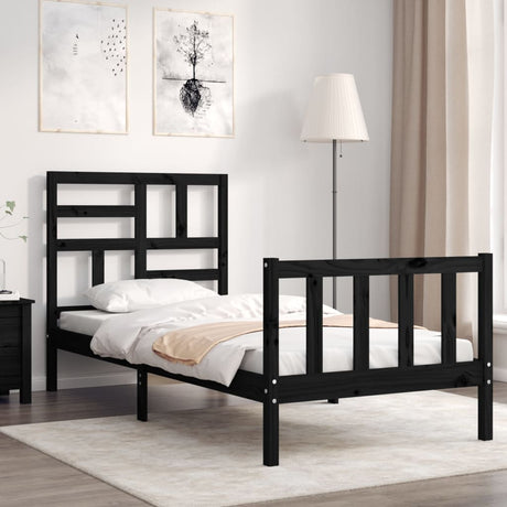 Bed Frame Without Mattress Small Double Solid Wood Pine