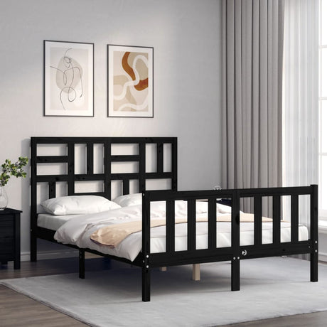 Bed Frame Without Mattress Small Double Solid Wood Pine