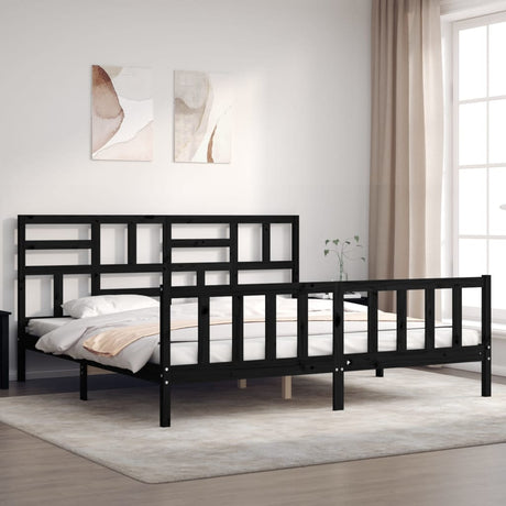 Bed Frame Without Mattress Small Double Solid Wood Pine