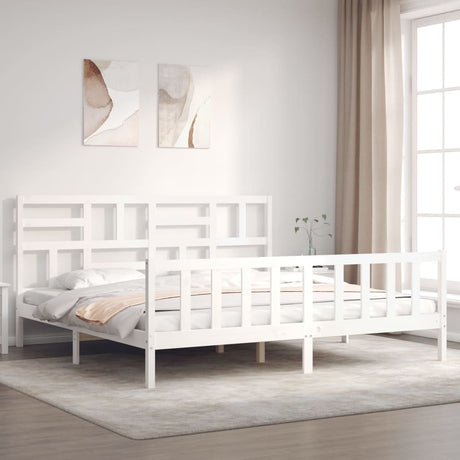 Bed Frame Without Mattress Small Double Solid Wood Pine