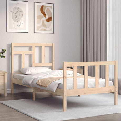 Bed Frame Without Mattress Small Single Solid Wood Pine