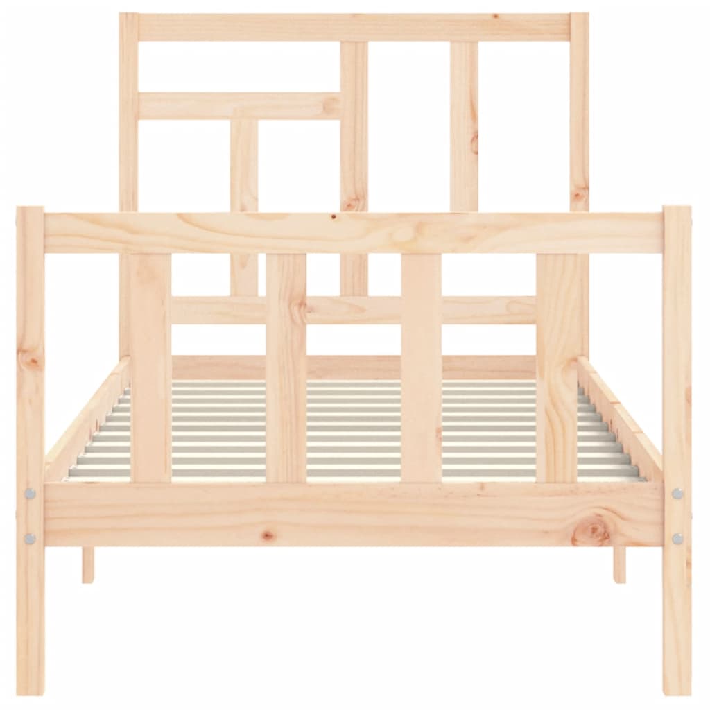 Bed Frame Without Mattress Small Single Solid Wood Pine