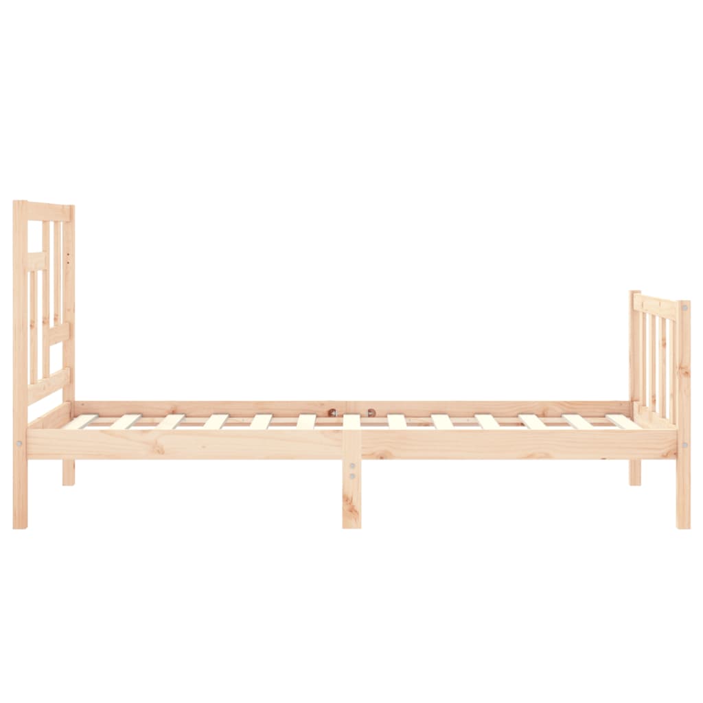 Bed Frame Without Mattress Small Single Solid Wood Pine