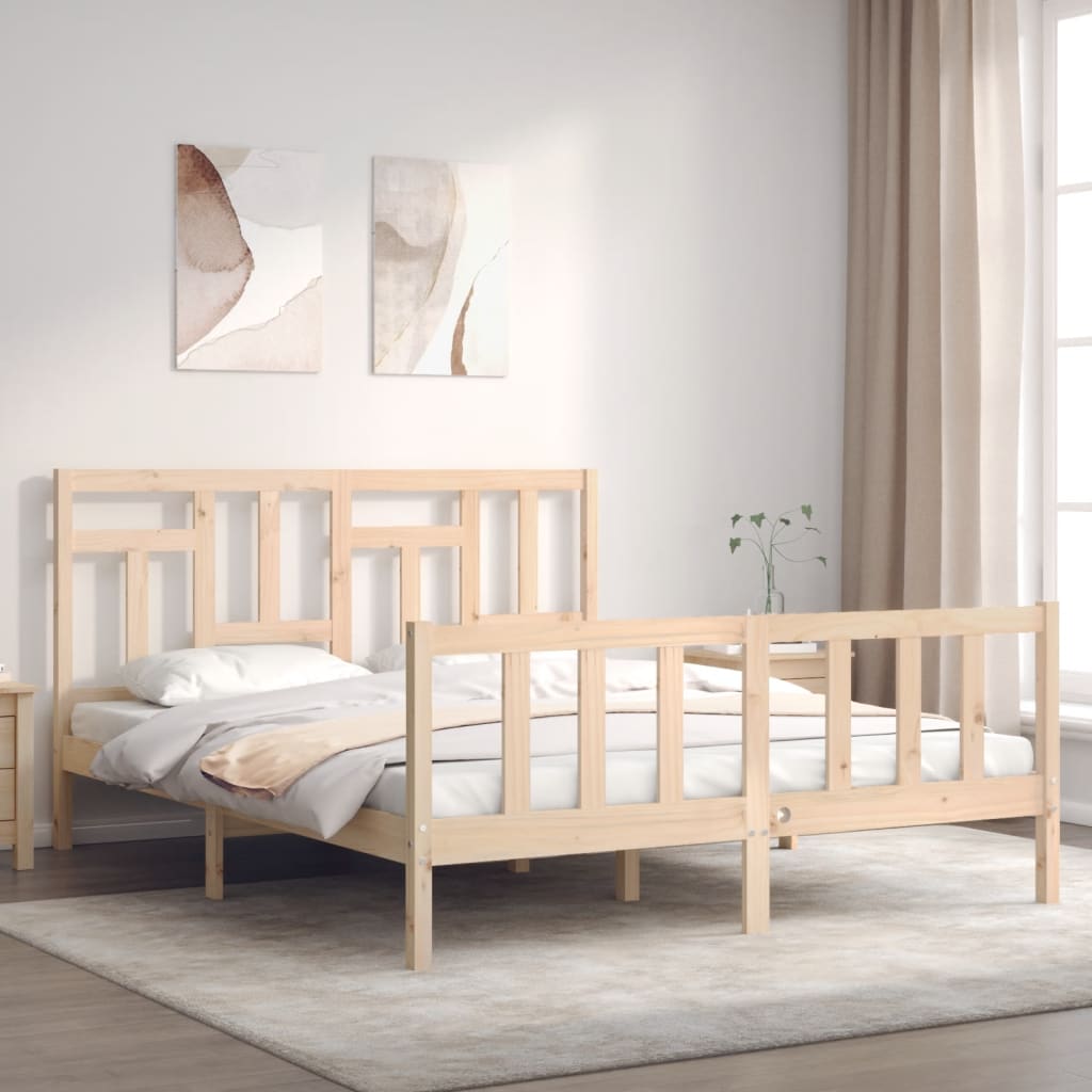 Bed Frame Without Mattress Small Single Solid Wood Pine
