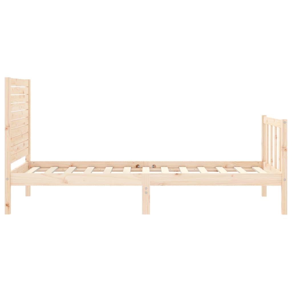 Bed Frame without Mattress Small Single Solid Wood Pine