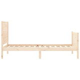Bed Frame without Mattress Small Single Solid Wood Pine
