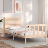Bed Frame without Mattress Small Single Solid Wood Pine
