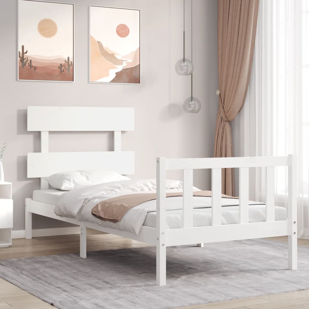 Bed Frame Without Mattress Solid Wood Pine