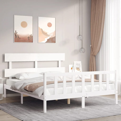 Bed Frame Without Mattress Solid Wood Pine