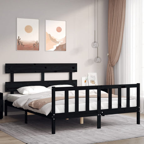 Bed Frame Without Mattress Solid Wood Pine