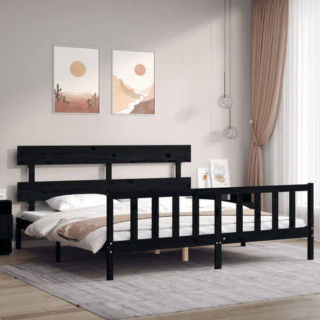 Bed Frame Without Mattress Solid Wood Pine