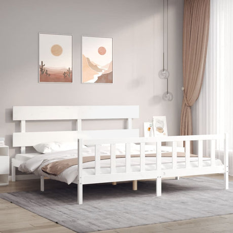Bed Frame Without Mattress Solid Wood Pine