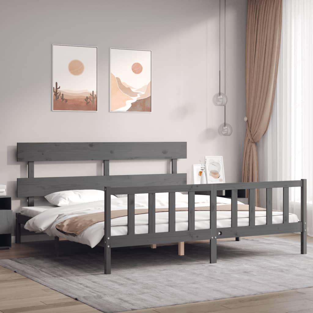 Bed Frame Without Mattress Solid Wood Pine