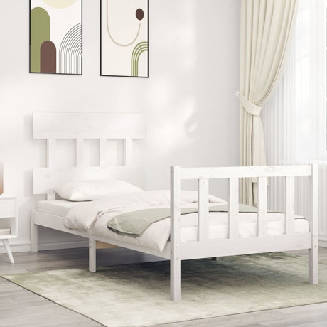 Bed Frame Without Mattress Double Solid Wood Pine