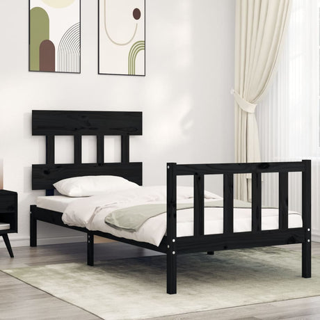 Bed Frame Without Mattress Double Solid Wood Pine