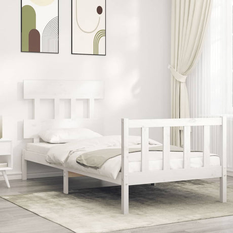 Bed Frame Without Mattress Double Solid Wood Pine