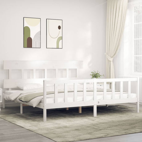 Bed Frame Without Mattress Double Solid Wood Pine