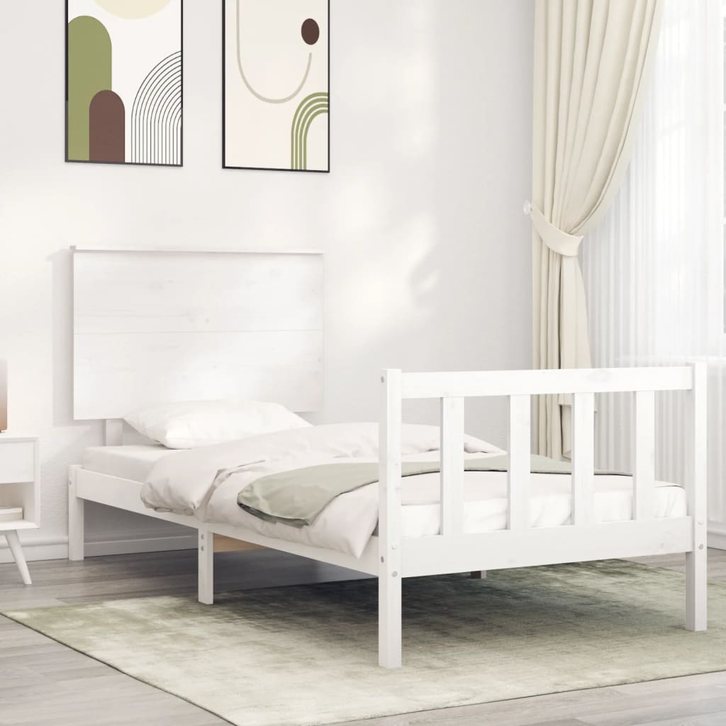 Bed Frame Without Mattress Solid Wood Pine