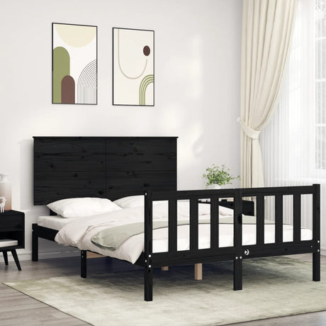 Bed Frame Without Mattress Solid Wood Pine