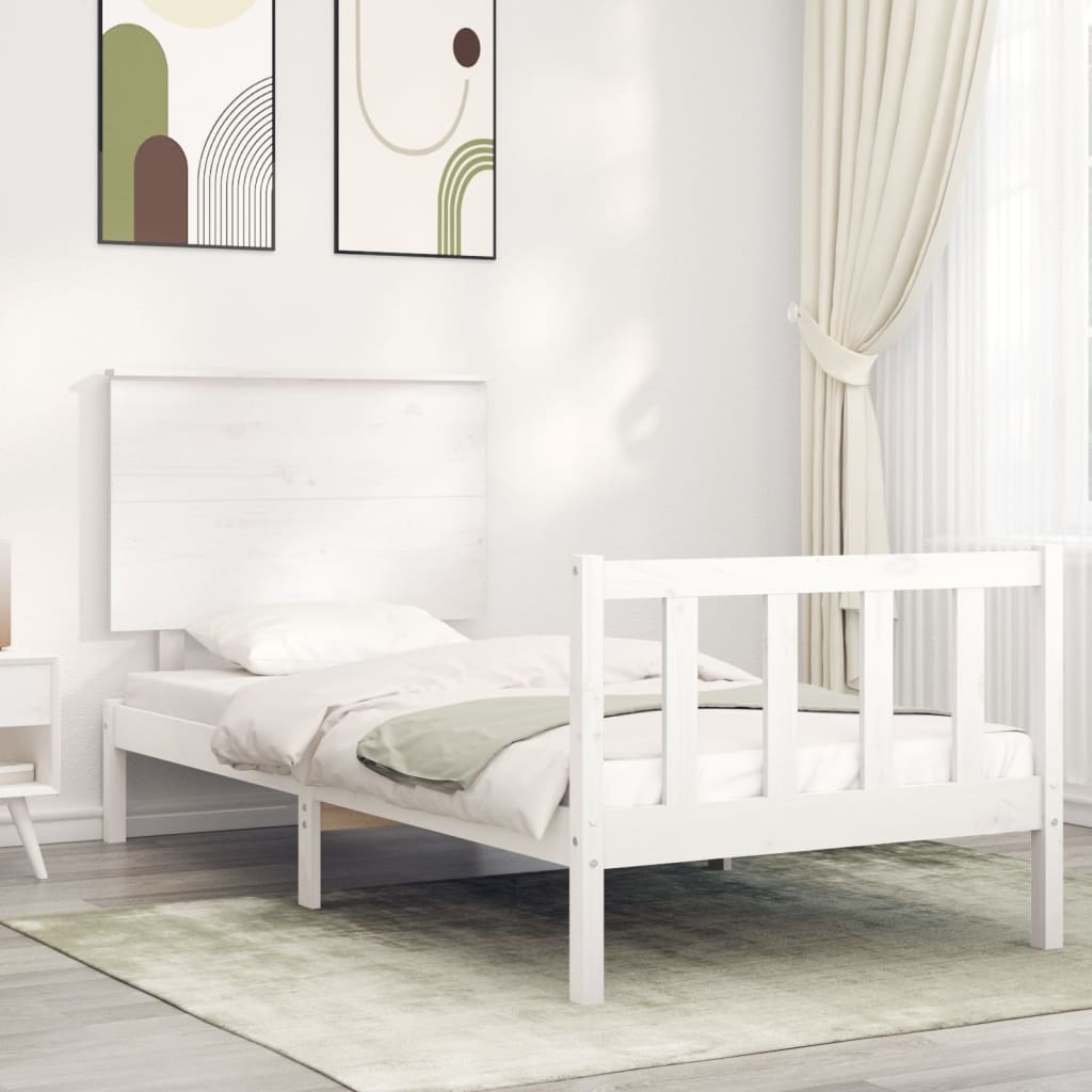Bed Frame Without Mattress Solid Wood Pine