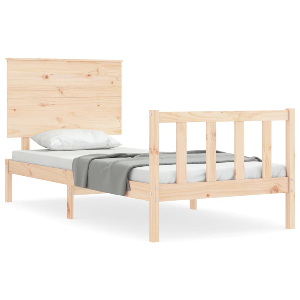 Bed Frame Without Mattress Solid Wood Pine