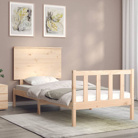 Bed Frame Without Mattress Solid Wood Pine
