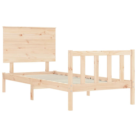 Bed Frame Without Mattress Solid Wood Pine