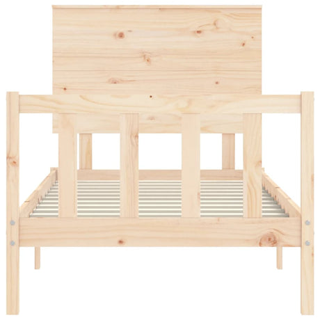 Bed Frame Without Mattress Solid Wood Pine