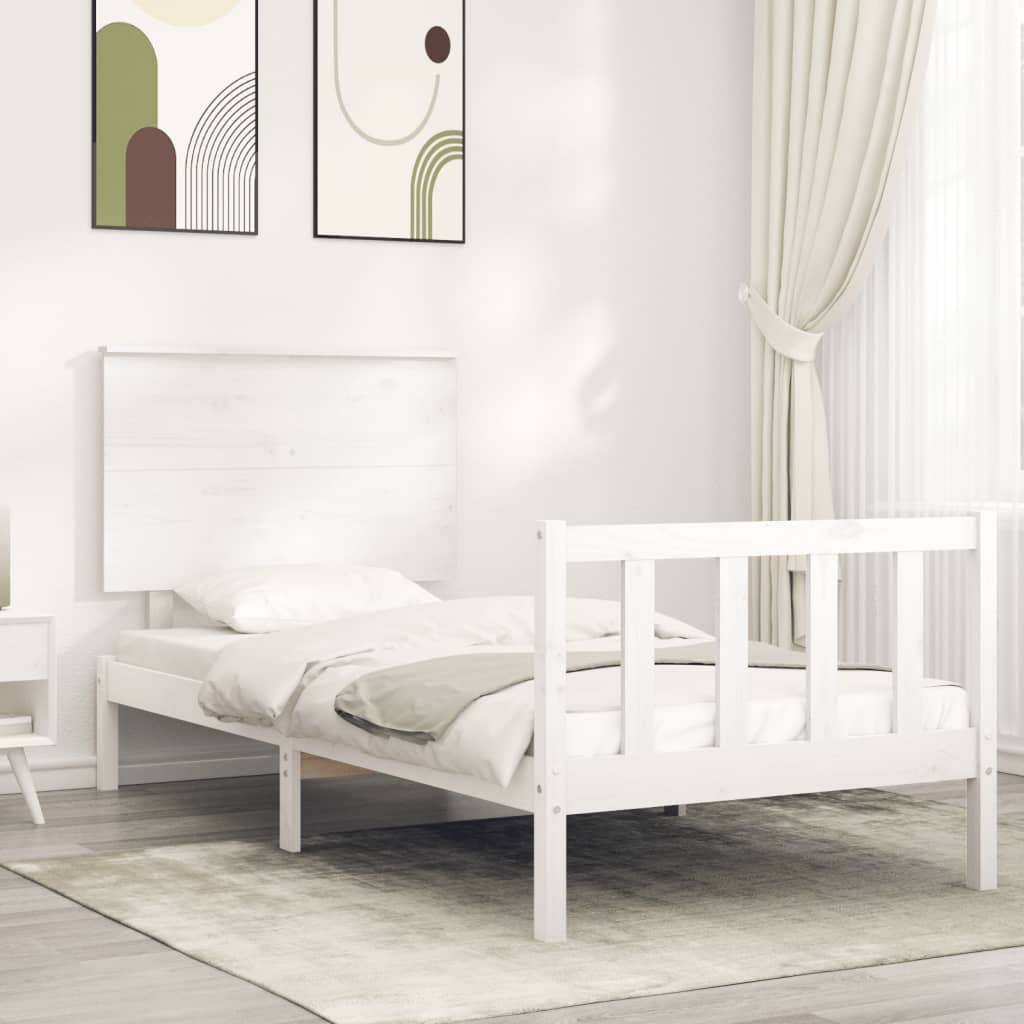 Bed Frame Without Mattress Solid Wood Pine