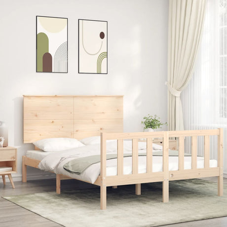 Bed Frame Without Mattress Solid Wood Pine