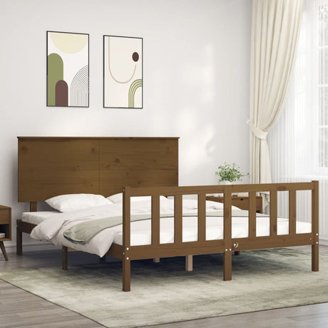 Bed Frame Without Mattress Solid Wood Pine