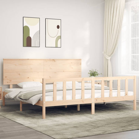 Bed Frame Without Mattress Solid Wood Pine