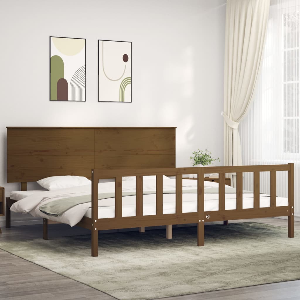 Bed Frame Without Mattress Solid Wood Pine