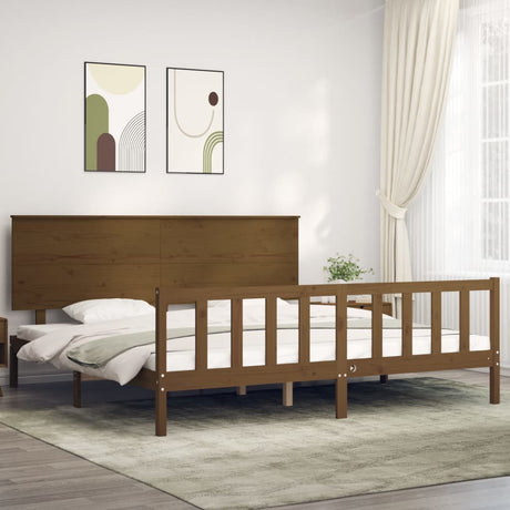 Bed Frame Without Mattress Solid Wood Pine