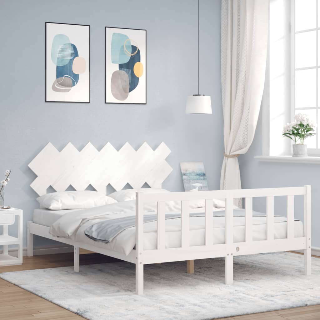 Bed Frame Without Mattress Solid Wood Pine