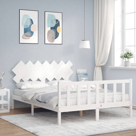 Bed Frame Without Mattress Solid Wood Pine