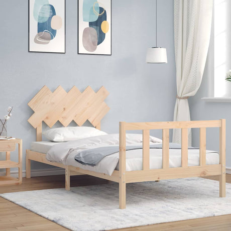Bed Frame Without Mattress Solid Wood Pine