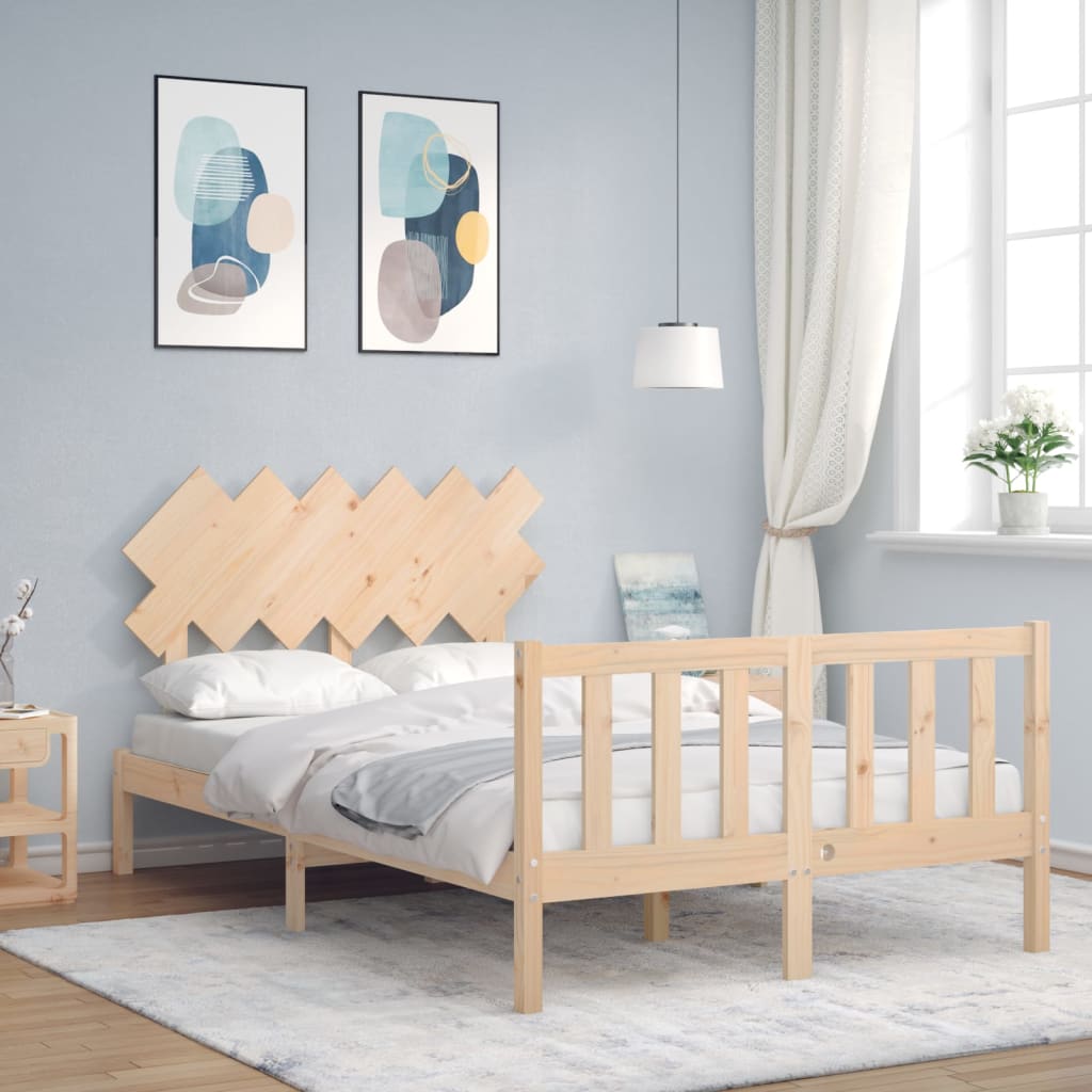 Bed Frame Without Mattress Solid Wood Pine