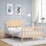Bed Frame Without Mattress Solid Wood Pine