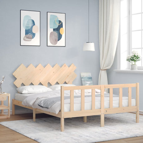 Bed Frame Without Mattress Solid Wood Pine