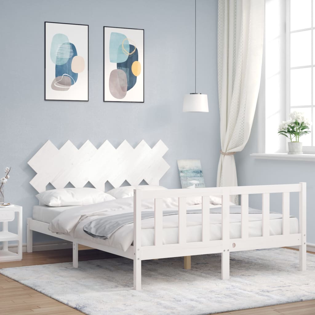 Bed Frame Without Mattress Solid Wood Pine