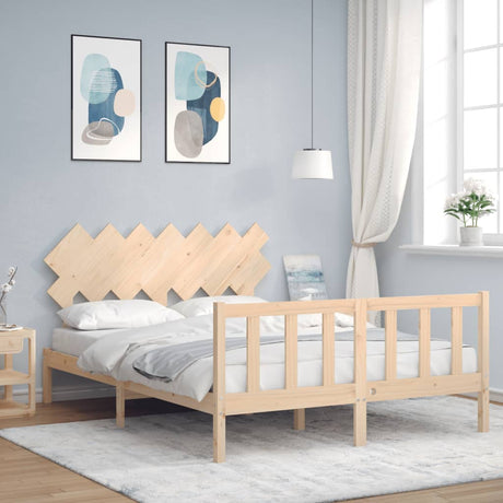 Bed Frame Without Mattress Solid Wood Pine
