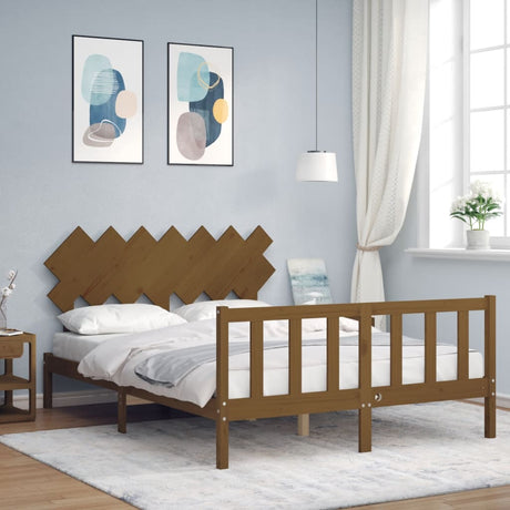 Bed Frame Without Mattress Solid Wood Pine