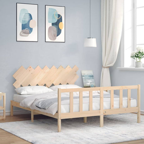Bed Frame Without Mattress Solid Wood Pine