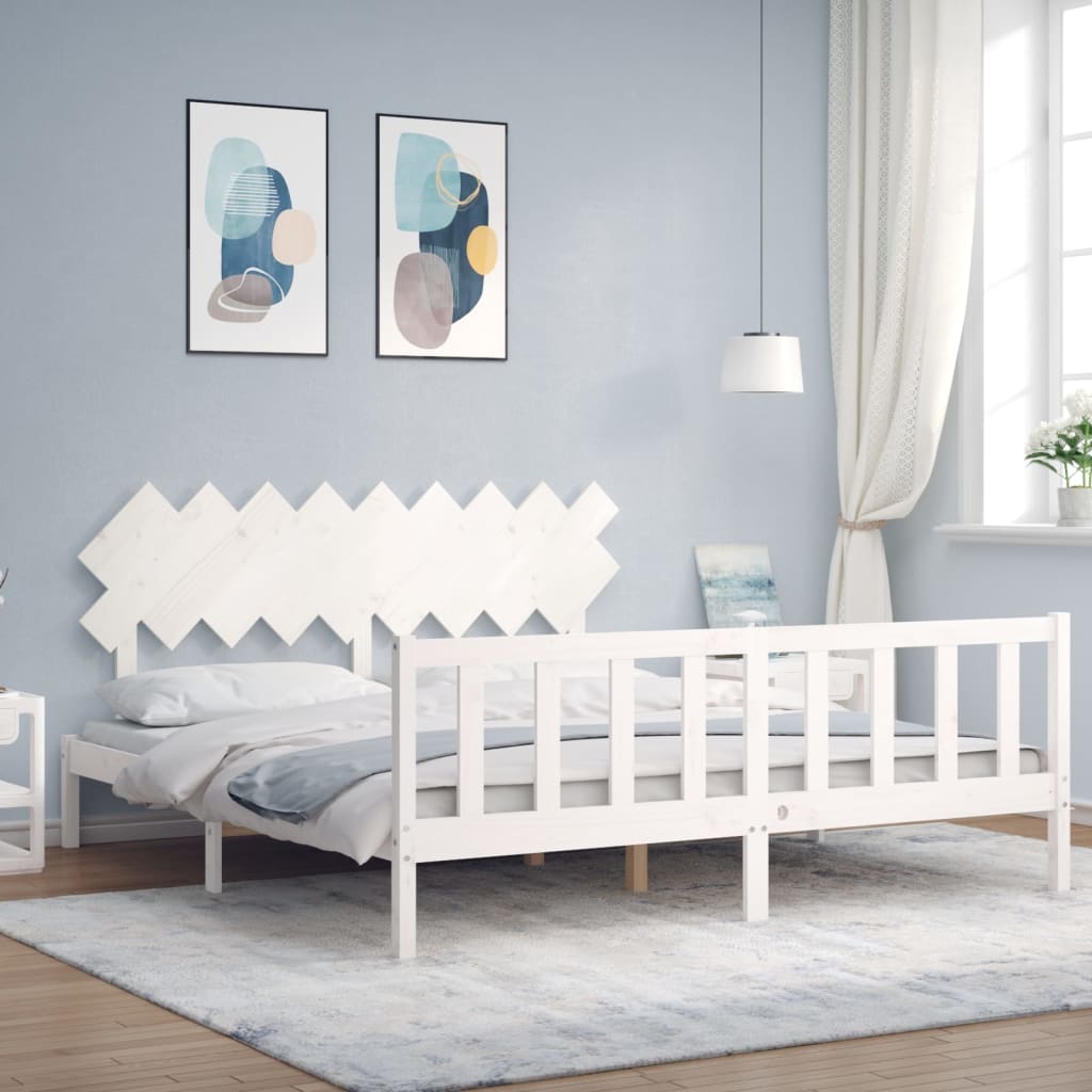 Bed Frame Without Mattress Solid Wood Pine