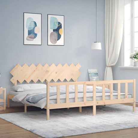 Bed Frame Without Mattress Solid Wood Pine
