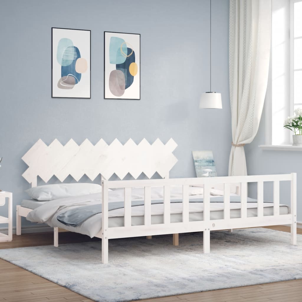 Bed Frame Without Mattress Solid Wood Pine