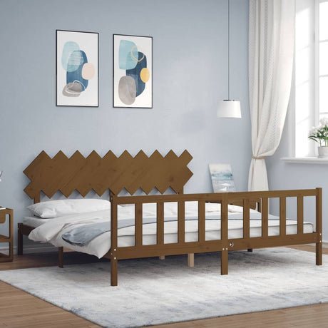 Bed Frame Without Mattress Solid Wood Pine