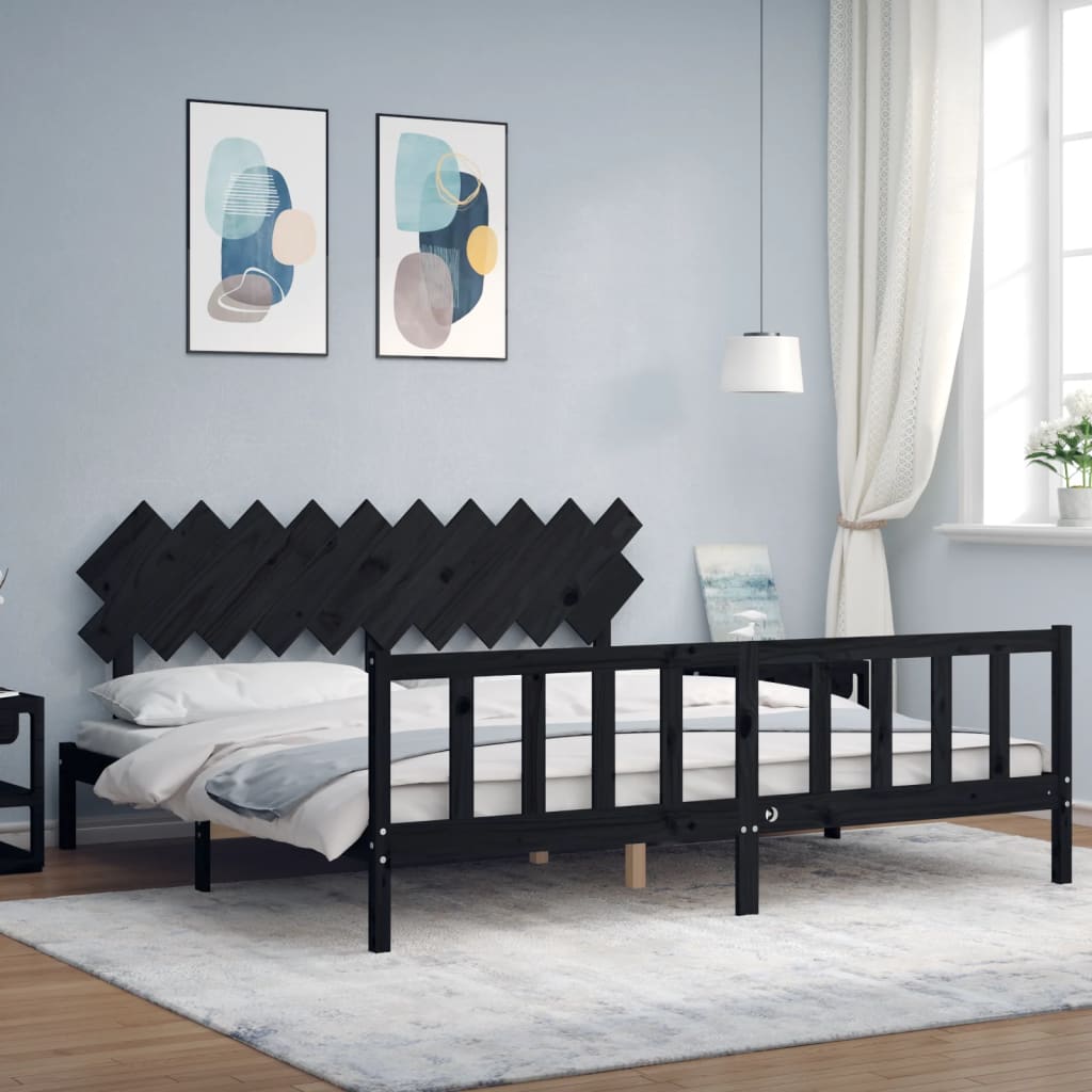 Bed Frame Without Mattress Solid Wood Pine